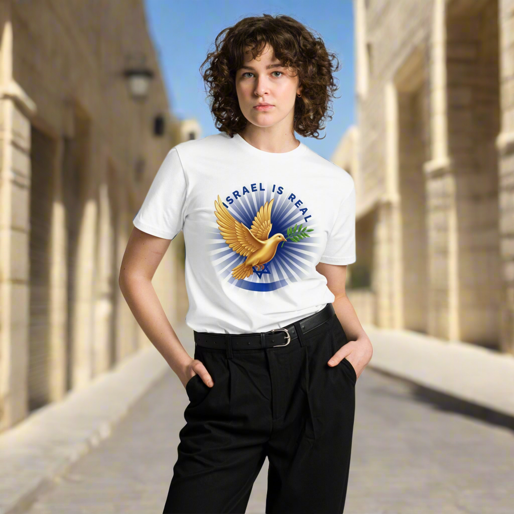 “Israel Isreal” •The Golden Flying Peacemaker• Premium Unisex T-Shirt